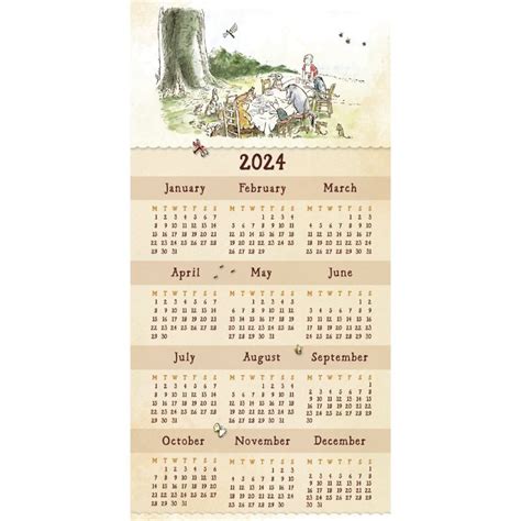 Winnie The Pooh 2024 Calendar Olwen Aubrette