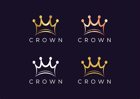 Minimalist Gold Crown Logo Design Vector Template Luxury Kings Crown Logo Design 40138725