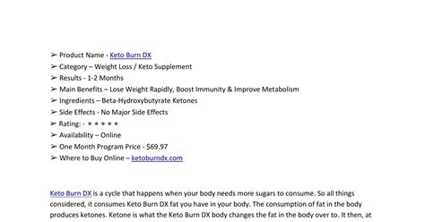Keto Burn Dxdocx Docdroid