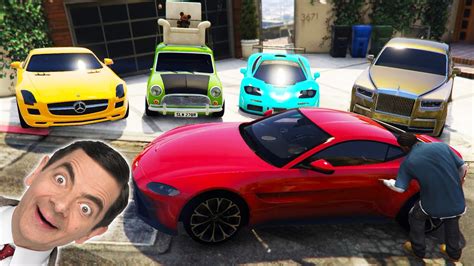 Gta Stealing Mr Bean S Super Luxury Cars With Franklin Gta V