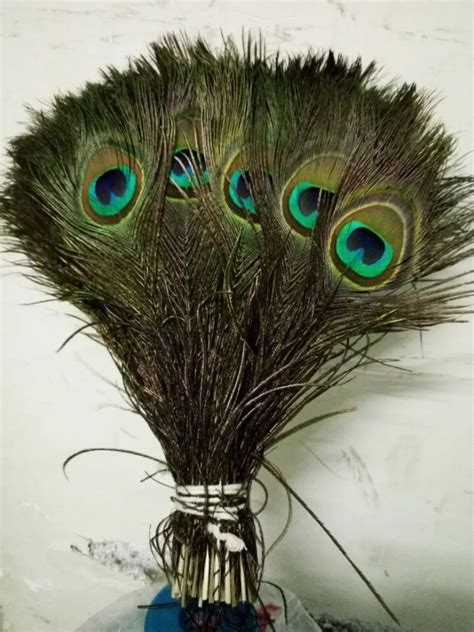 Wholesale 50 10000 Pcs Quality Natural Peacock Feathers 25 30cm DIY