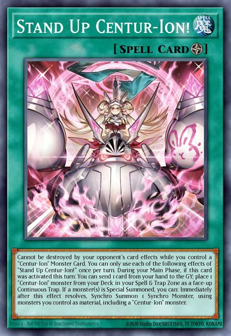 Stand Up Centur Ion Yu Gi Oh Card Database Ygoprodeck