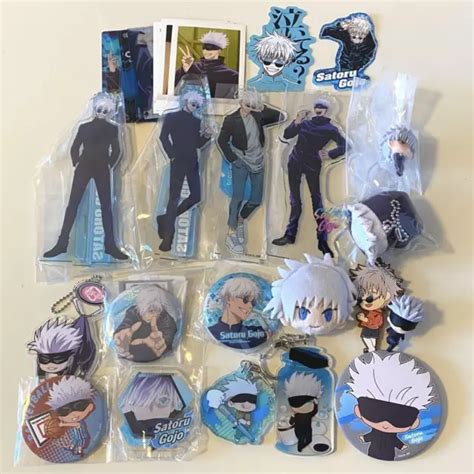 LOT DE PRODUITS dérivés Jujutsu Kaisen Gojo Satoru en acrylique avec