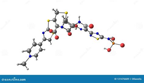 Cefepime Molecule Molecular Structures Cephalosporin Antibiotic 3d