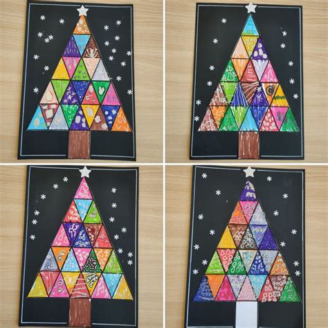 Sapin De No L Et Graphisme Christmas Art Class Art Projects