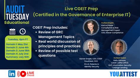 Live Cgeit Prep Certified In The Governance Of Enterprise It Youattest