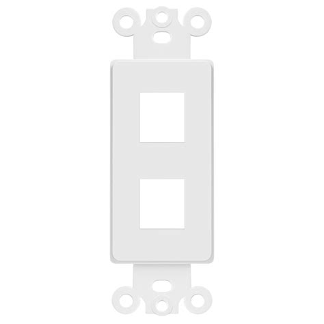 2 Port Decorator Data Wall Plate Insert Enerlites