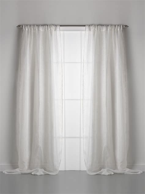 Couture Dreams Solid Linen Gauze Window Curtain