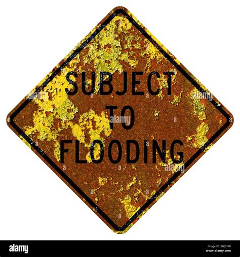 Subject To Flooding Sign Cut Out Stock Images And Pictures Alamy