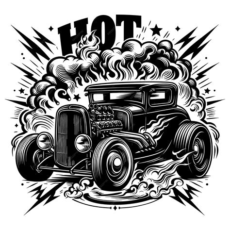 Arquivo De Vetor Hot Rodvector Hot Rod Clipartusa Vector De Hot