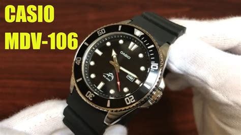 Unboxing Casio Duro 200 Diver's Watch MDV-106-1AV MDV106-1A - YouTube