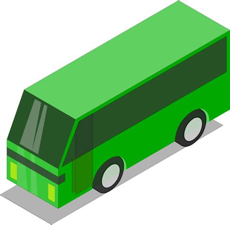 Green bus - Openclipart