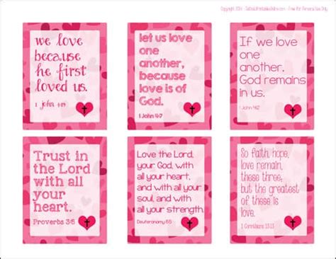 Printable Religious Valentine Cards for Kids