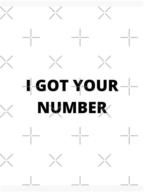 I Got Your Number Collection Sticker By Glyfada Redbubble