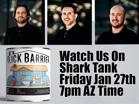 Shark Tank Showdown AVERZION Slick Barrier Appearing On Shark Tank Jan