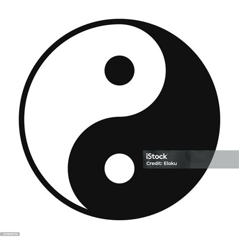 Vetores De Yin E Símbolo De Yang Isolado No Fundo Branco E Mais Imagens De Símbolo Yin Yang