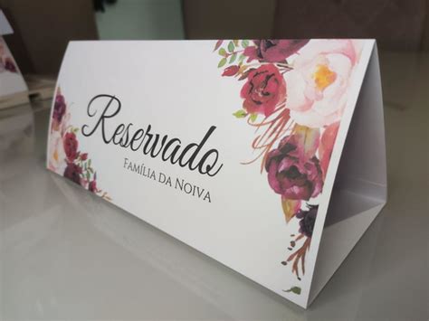 Placa Reservado Casamento Produtos Personalizados No Elo