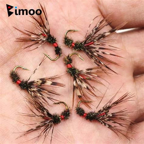 Bimoo Mosca de pesca Tenkara Simple con cola de faisán barata húmeda