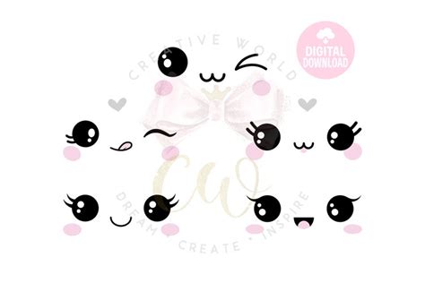 Cute Kawaii Face Svg