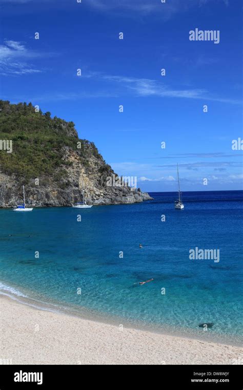 Shell Beach In Gustavia On St Barts Stock Photo Alamy