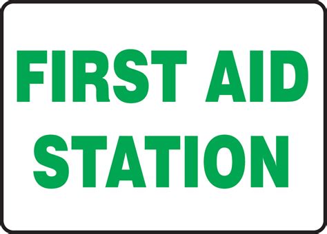 First Aid Station Safety Sign Mfsd516