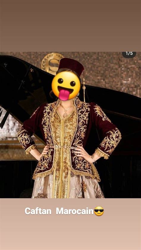 Caftan Marocain Avec Une Veste Brod E Et Tarbouch Fassi Marocain