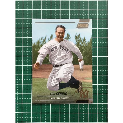 Topps Mlb Stadium Club Lou Gehrig New York Yankees Base