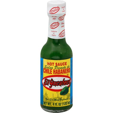 El Yucateco Green Habanero Hot Sauce 4 Oz Pack Of 12