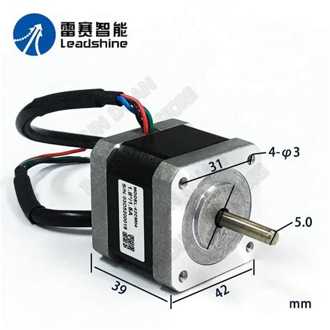 New Leadshine Hybrid Stepper Motor 42cm04 2ph 42mm Nema17 04nm 15a 4