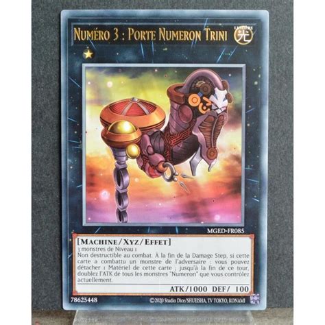 Carte Yu Gi Oh Mged Fr085 Numéro 3 Porte Numeron Trini 2ed Neuf Fr