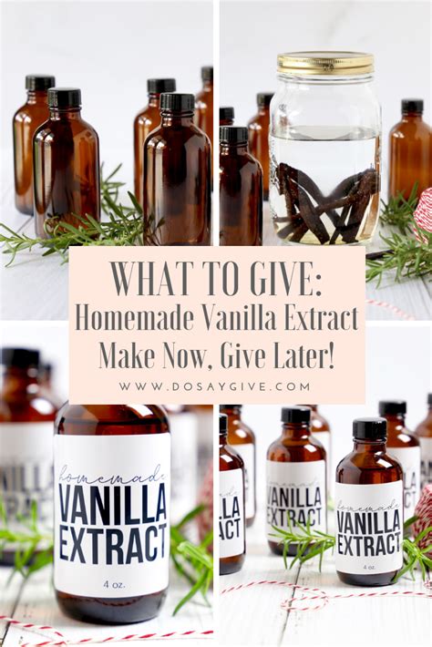 Make Ahead T Idea Homemade Vanilla Extract Homemade Vanilla