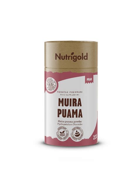 Nutrigold Muira Puama V Prahu 200g Tovarna Zdrave Hrane