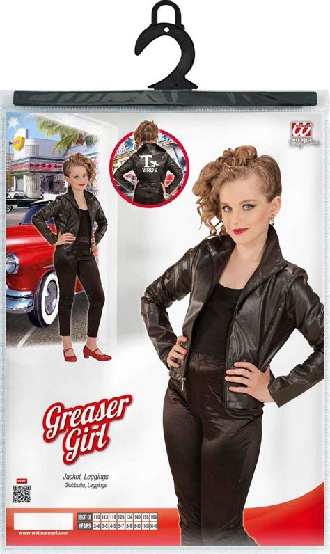 T Bird Grease Kostuum Meisje Zwart Goedkoop