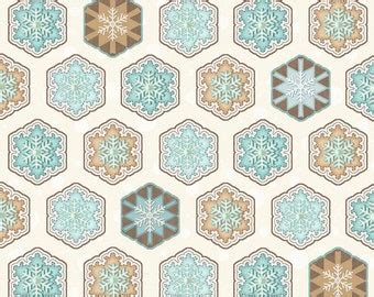 4 YDS I Love Sn Gnomies Aqua Snowflake Allover Flannel F9636 12 By