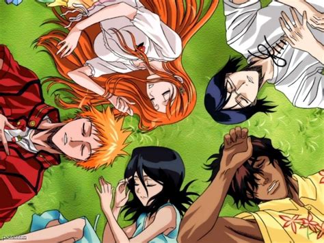 Bleach Anime Characters Ichigo Rukia Chad Uryu Orihime