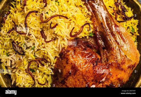 Indian Chicken Biryani Plate