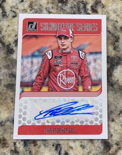 CHRISTOPHER BELL 2019 Panini Donruss NASCAR Signature Series SS CB