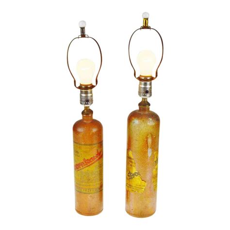 German Doornkaat Schnapps Bottle Lamps A Pair Chairish