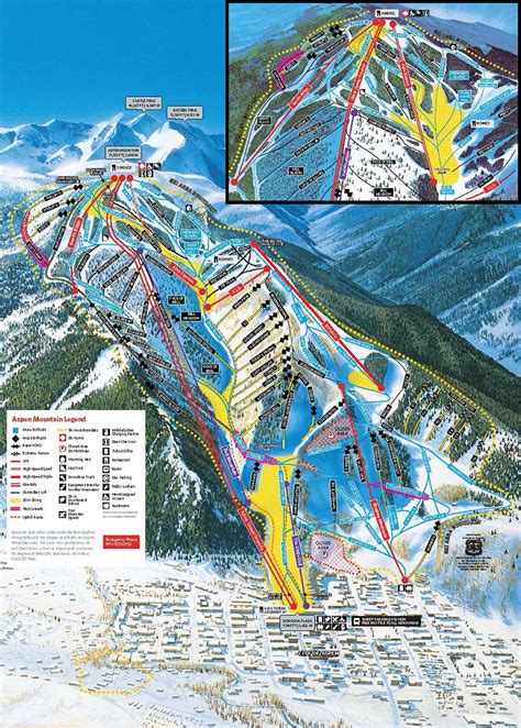 aspen-mountain-map – 11 U.S. West Mountain Collective Ski Resorts