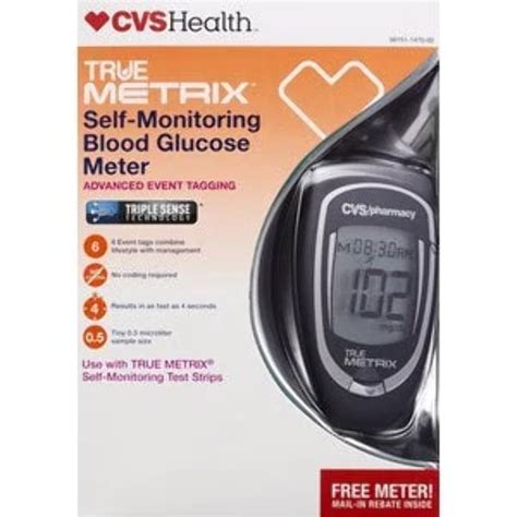 Cvs Health True Metrix Self Monitoring Blood Glucose Meter 1 Ct