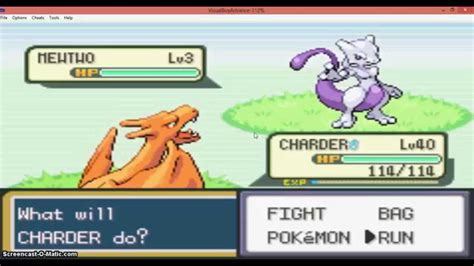 How To Catch Mewtwo In Pokemon Firered Hack Youtube