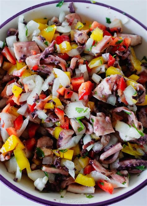 Octopus Salad Recipe - Helena Recipes