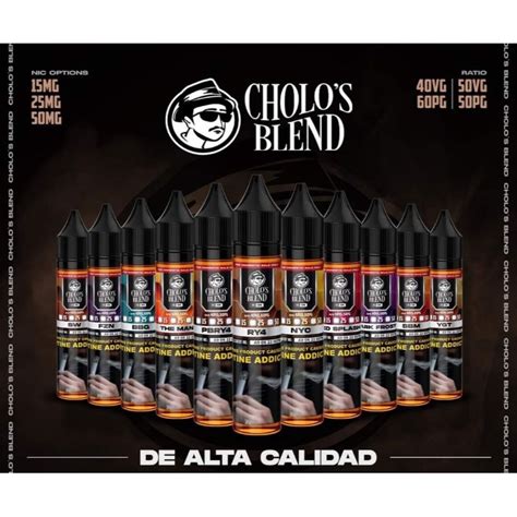 CHOLOS BLEND PREMIUM SALT NIC JUICE DE ALTA CALIDAD LEGIT Lazada PH