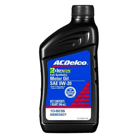 ACDelco GM Original Equipment Dexos 1 SAE 0W 20 Synthetic Motor Oil