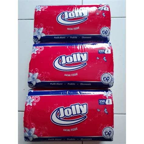 Jual Jolly Clean Facial Tissue 250 Sheets 2 Ply Shopee Indonesia