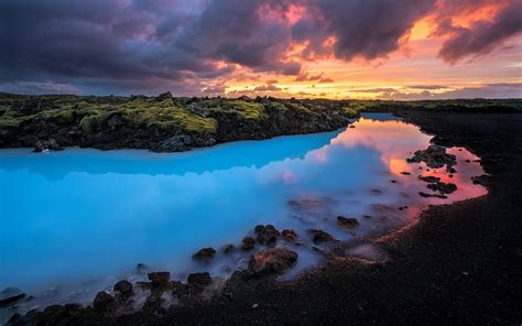 Wallpaper Landscape Sunset Sea Water Rock Nature Shore