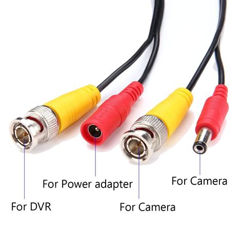 4 Pack 125ft Video And Power Cable For Night Owl Hd Cctv Security Camera Wire Cord Ebay