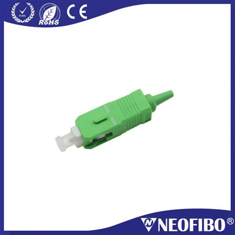 Green Ceramic Ferrule Sm Sx 09fiber Optic Connector Shenzhen Neofibo