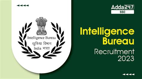 IB Recruitment Notification 2023 Out 1675 SA And MTS Posts Job Carnival