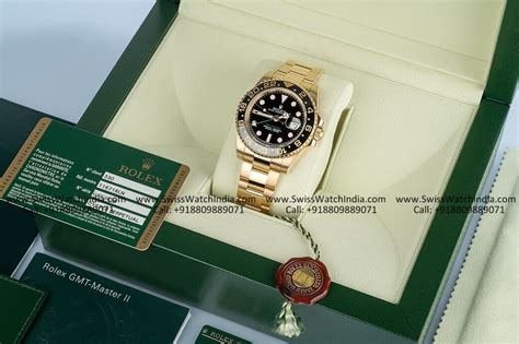 Rolex Gmt Master Ii 18k Gold Swiss Replica Watch 3186 Super Clone Swiss Movement Ref